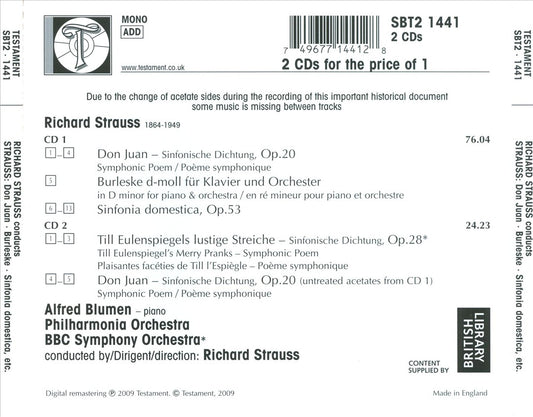 Richard Strauss: The Last Concerts cover art