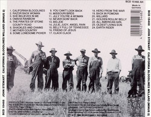 California Bloodlines/Willard cover art