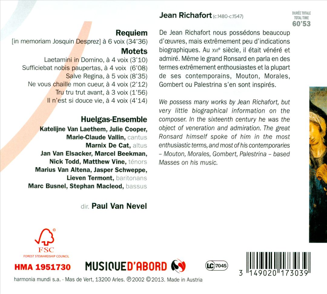 Richafort: Requiem cover art