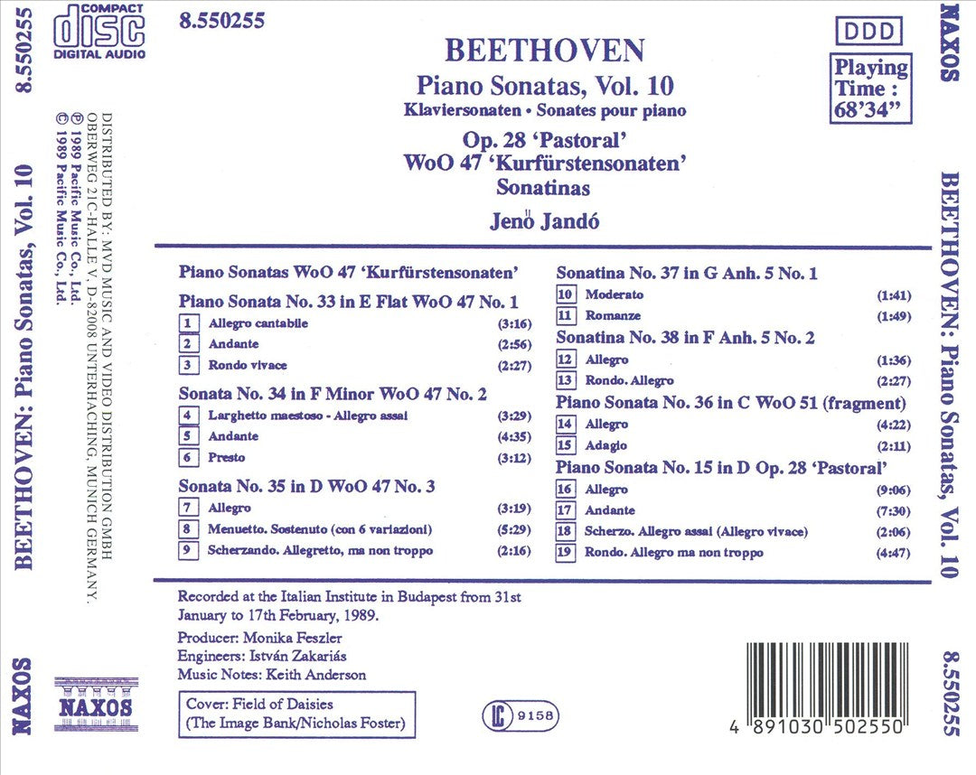 Beethoven: Piano Sonatas, Vol 10 cover art