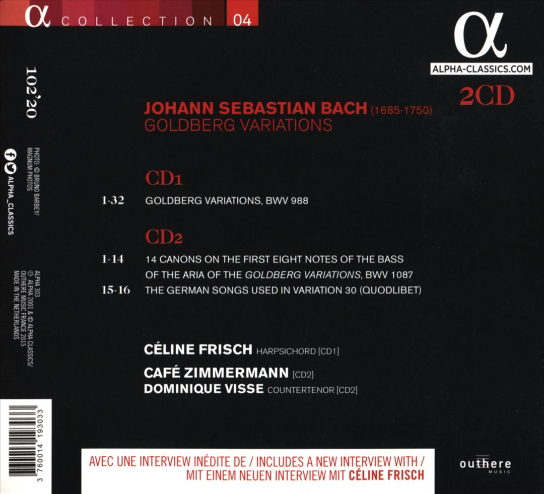 Bach: Goldberg Variations cover art