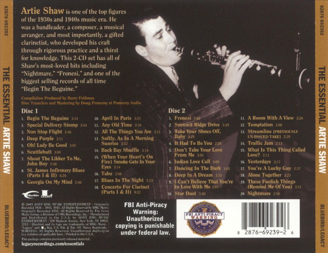 Essential Artie Shaw cover art