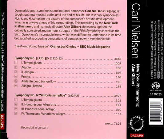 Carl Nielsen: Symphonies Nos. 5 & 6 cover art