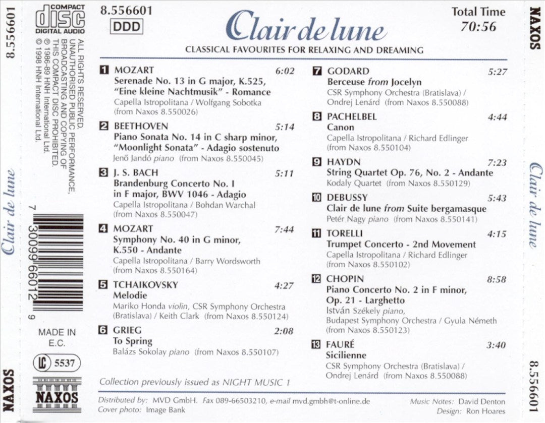 Clair de lune cover art