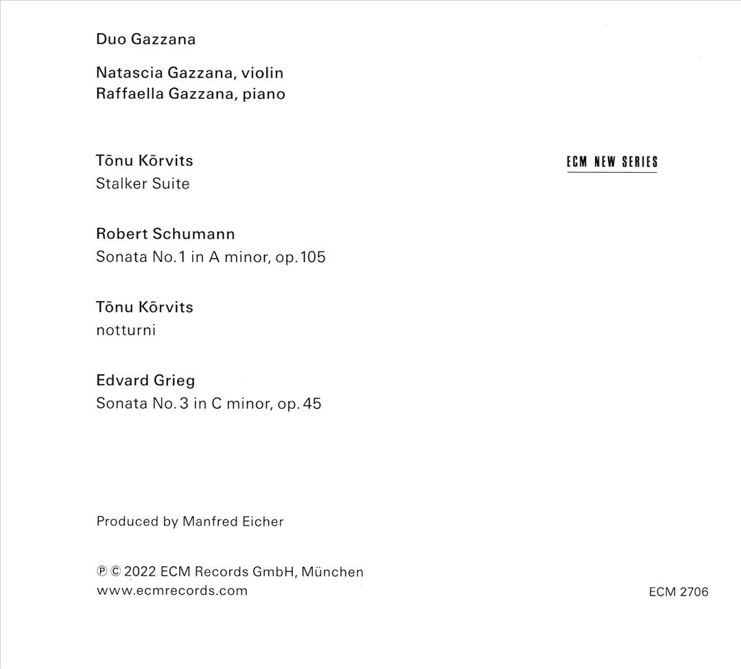 Tõnu Kõrvits, Robert Schumann, Edvard Grieg cover art