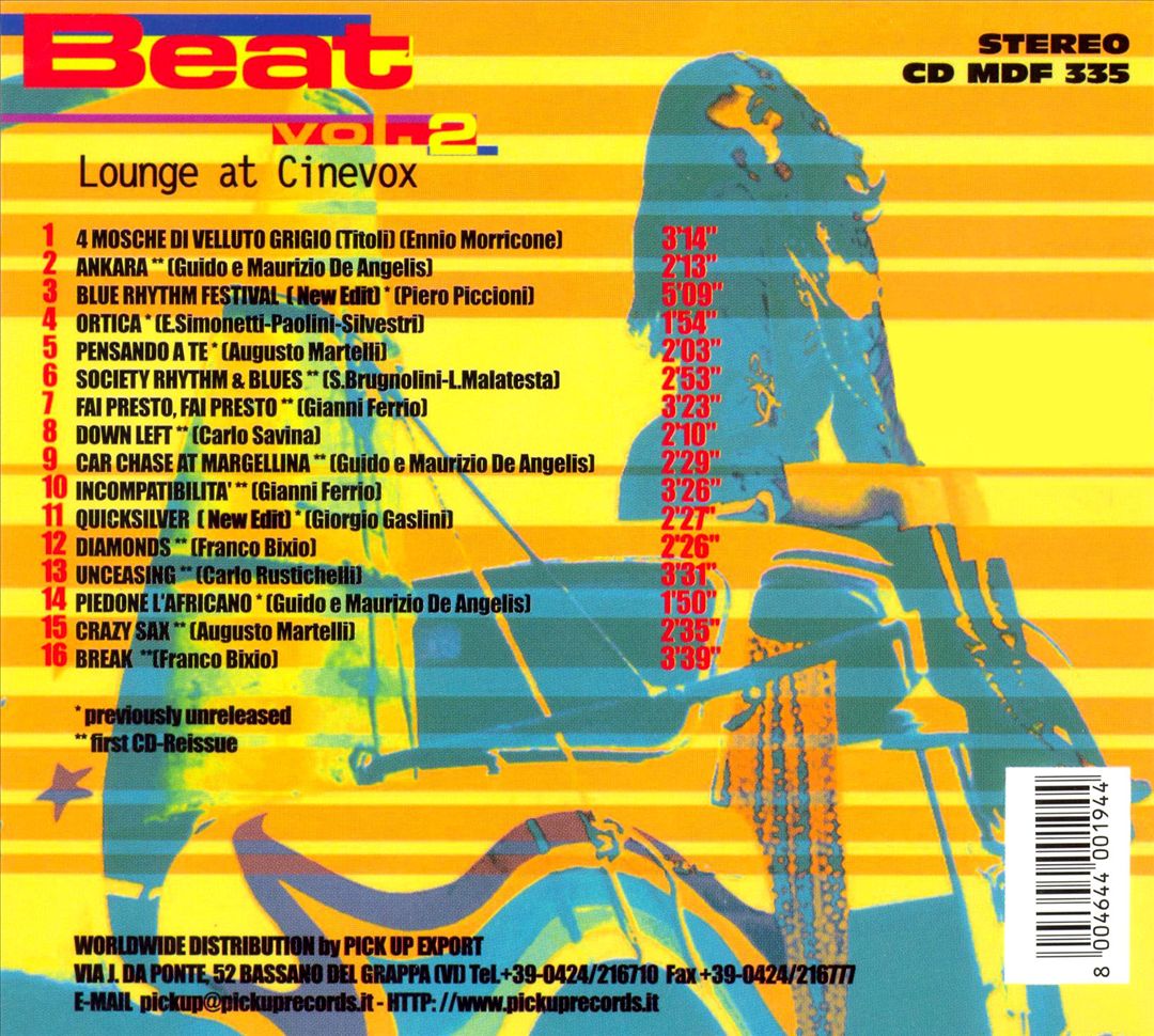 Beat, Vol. 2 Lounge at Cinevox cover art
