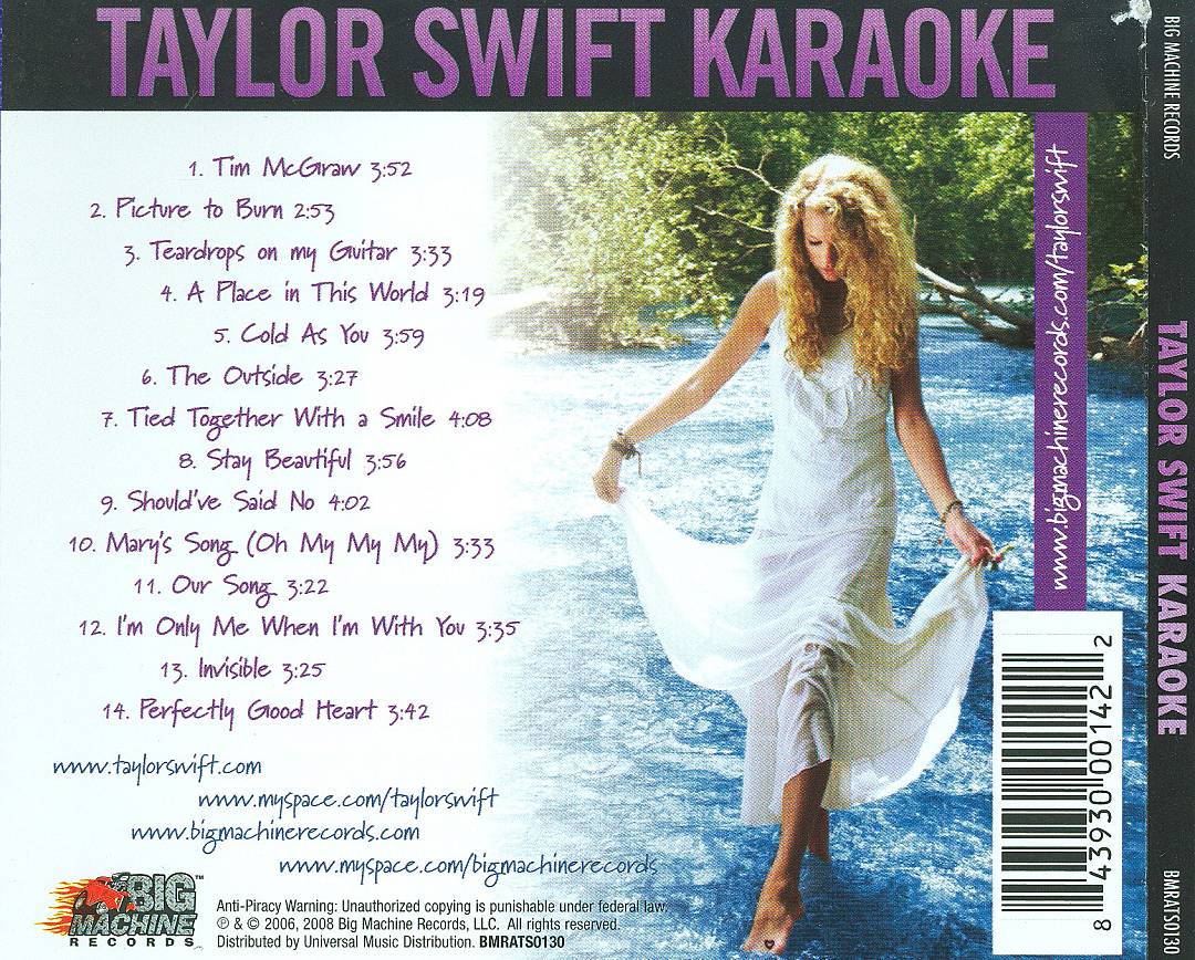 Taylor Swift Karaoke [CD/DVD] cover art
