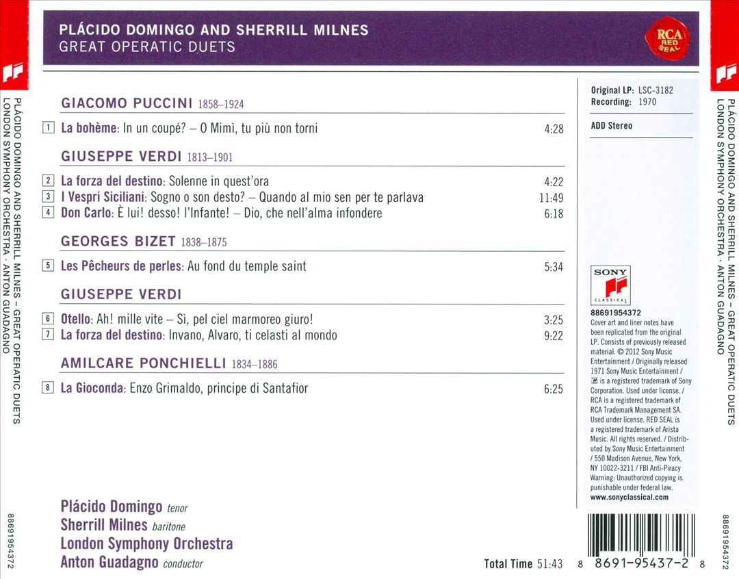 Great Opera Duets cover art