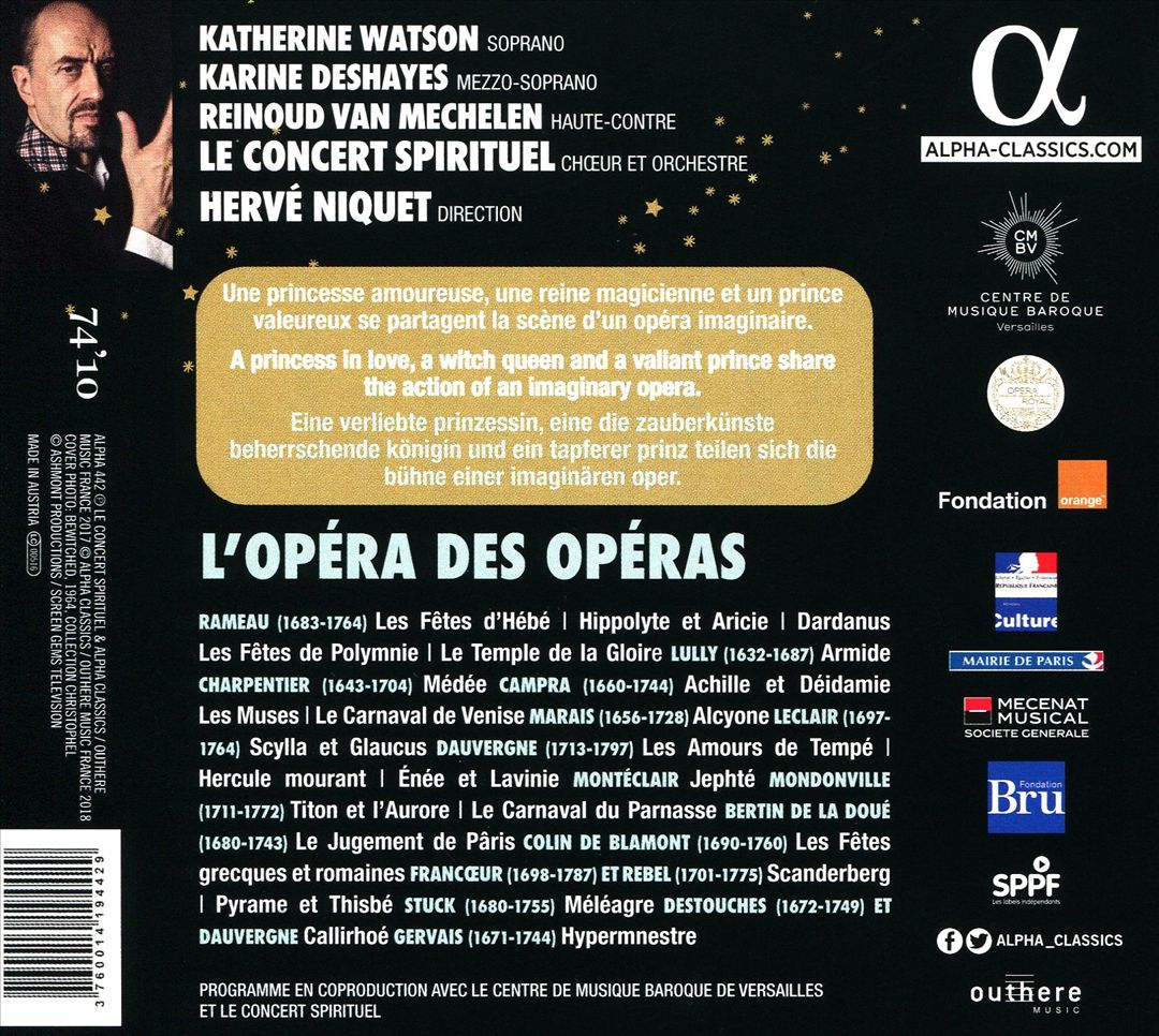 Opéra des Opéras cover art