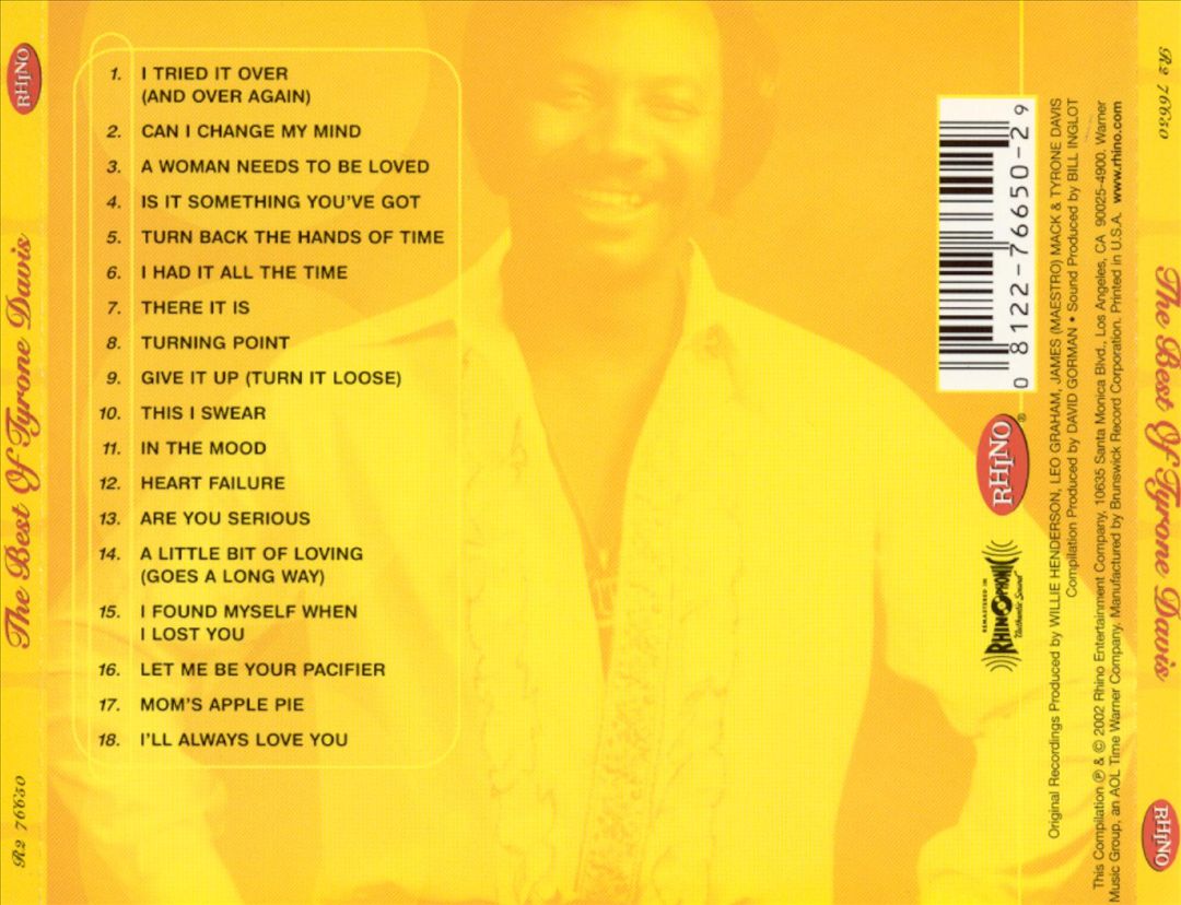 Best of Tyrone Davis [2002] cover art