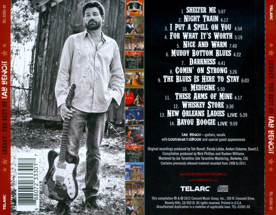 Legacy: The Best of Tab Benoit cover art