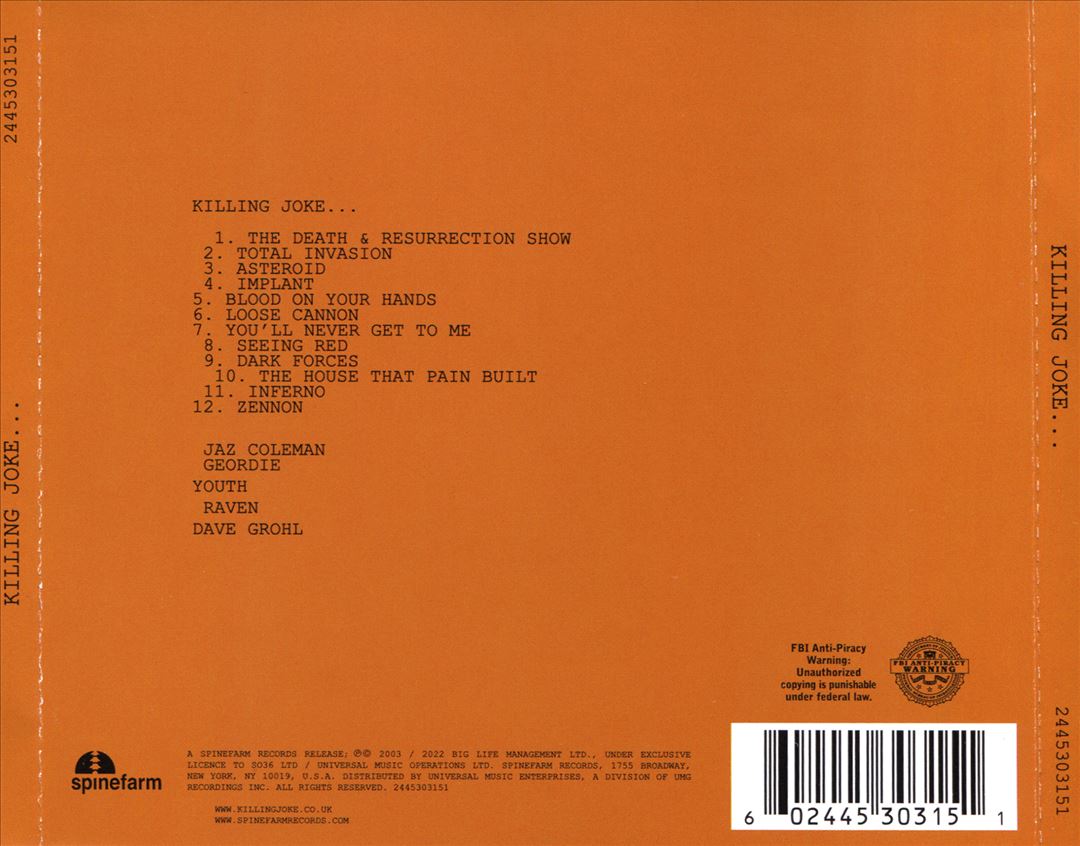 Killing Joke [2003] cover art
