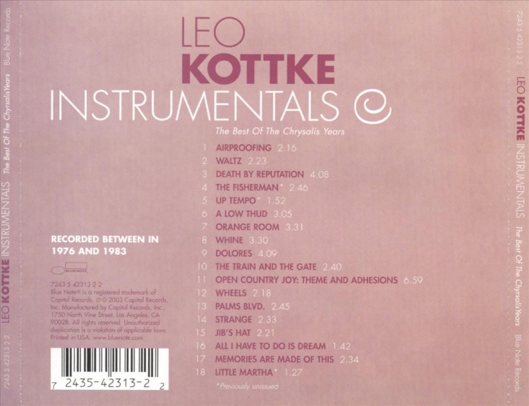 Instrumentals: The Best of the Chrysalis Years cover art