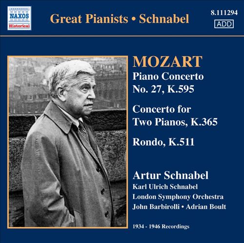 Mozart: Piano Concerto No. 27 K.595; Concerto for Two Pianos, K.365; Rondo, K.511 cover art