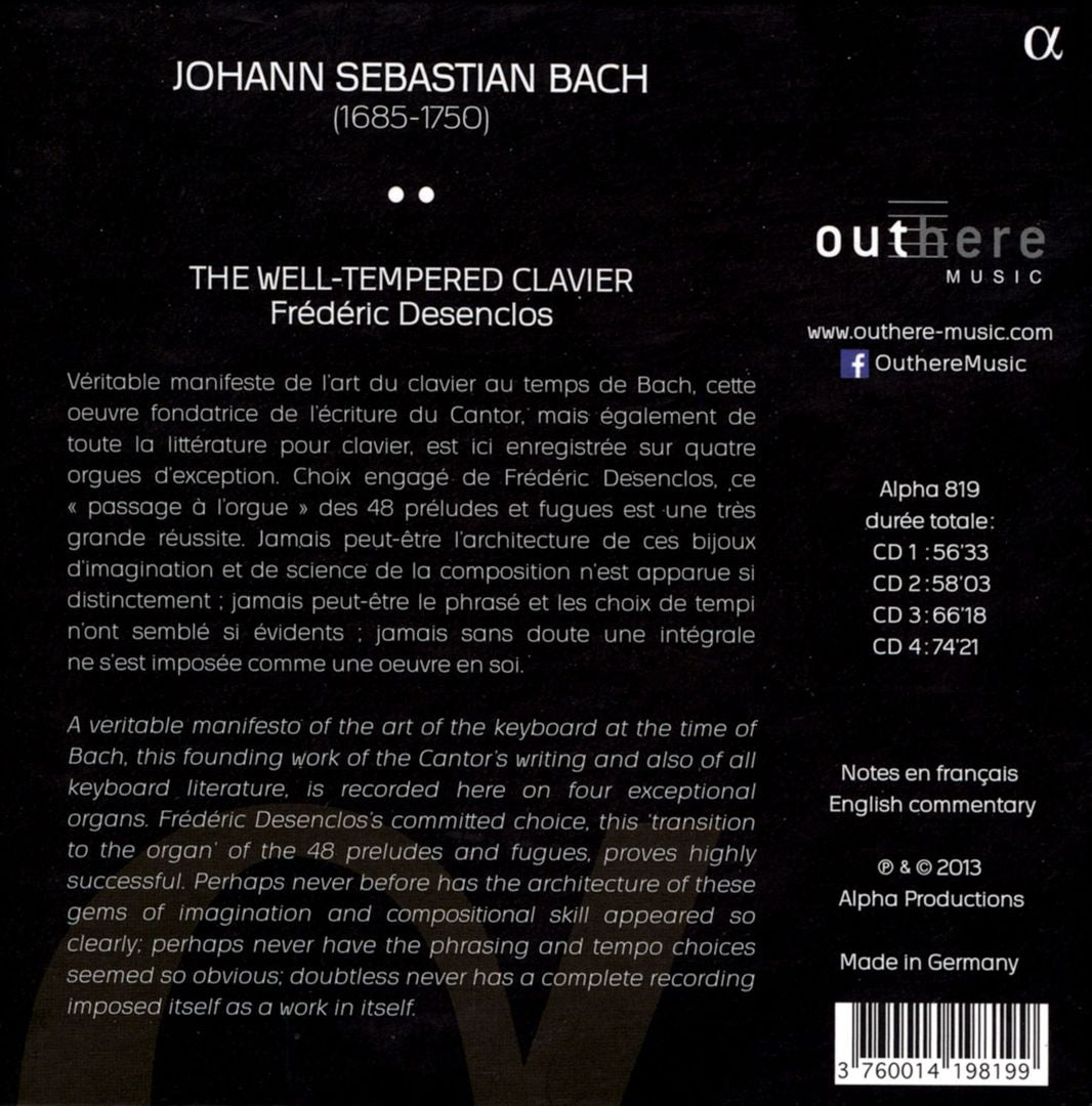 Bach: The Well-Tempered Clavier cover art