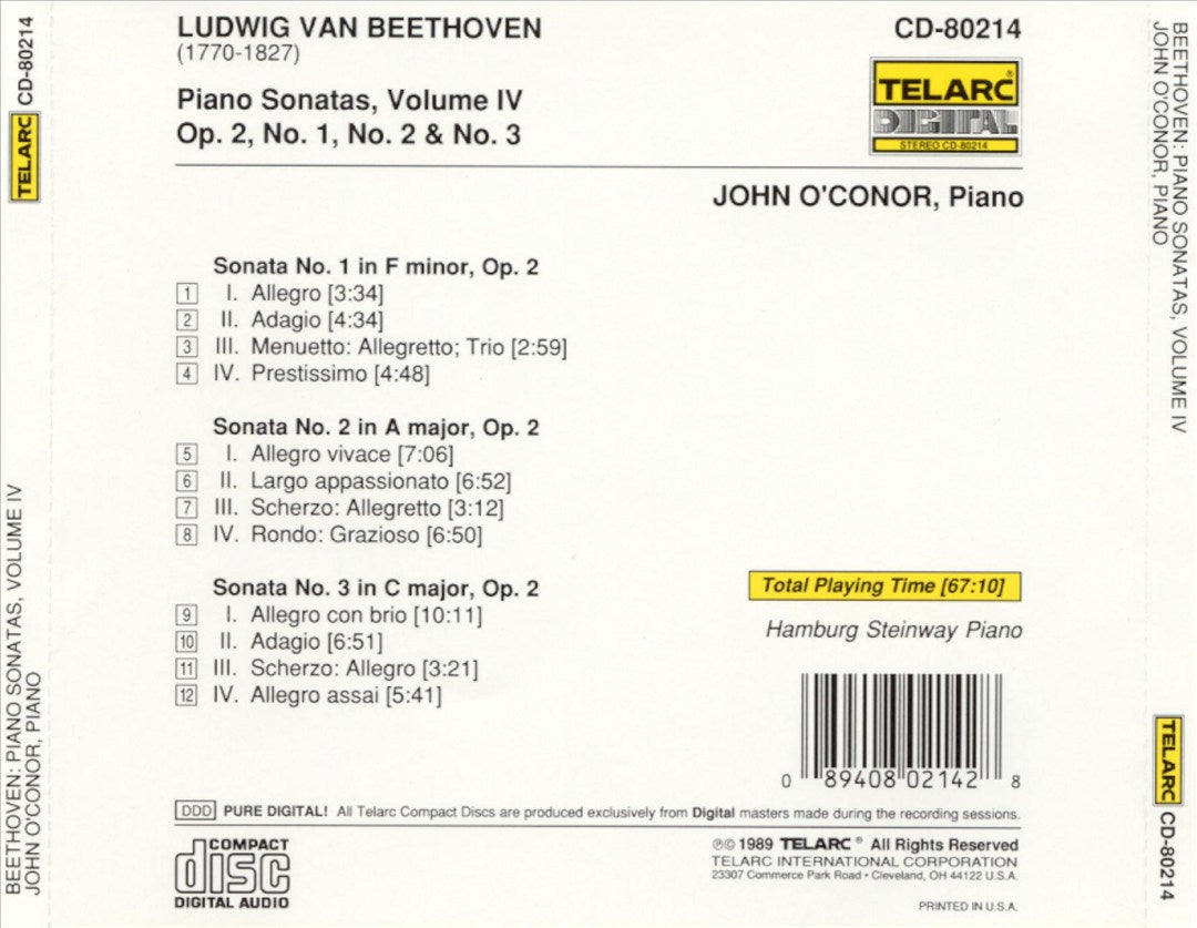 Beethoven: Piano Sonatas, Vol. 4 cover art