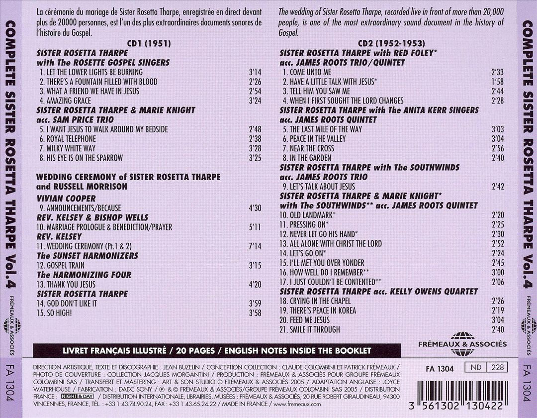 Complete Sister Rosetta Tharpe, Vol. 4: 1951-1953 cover art