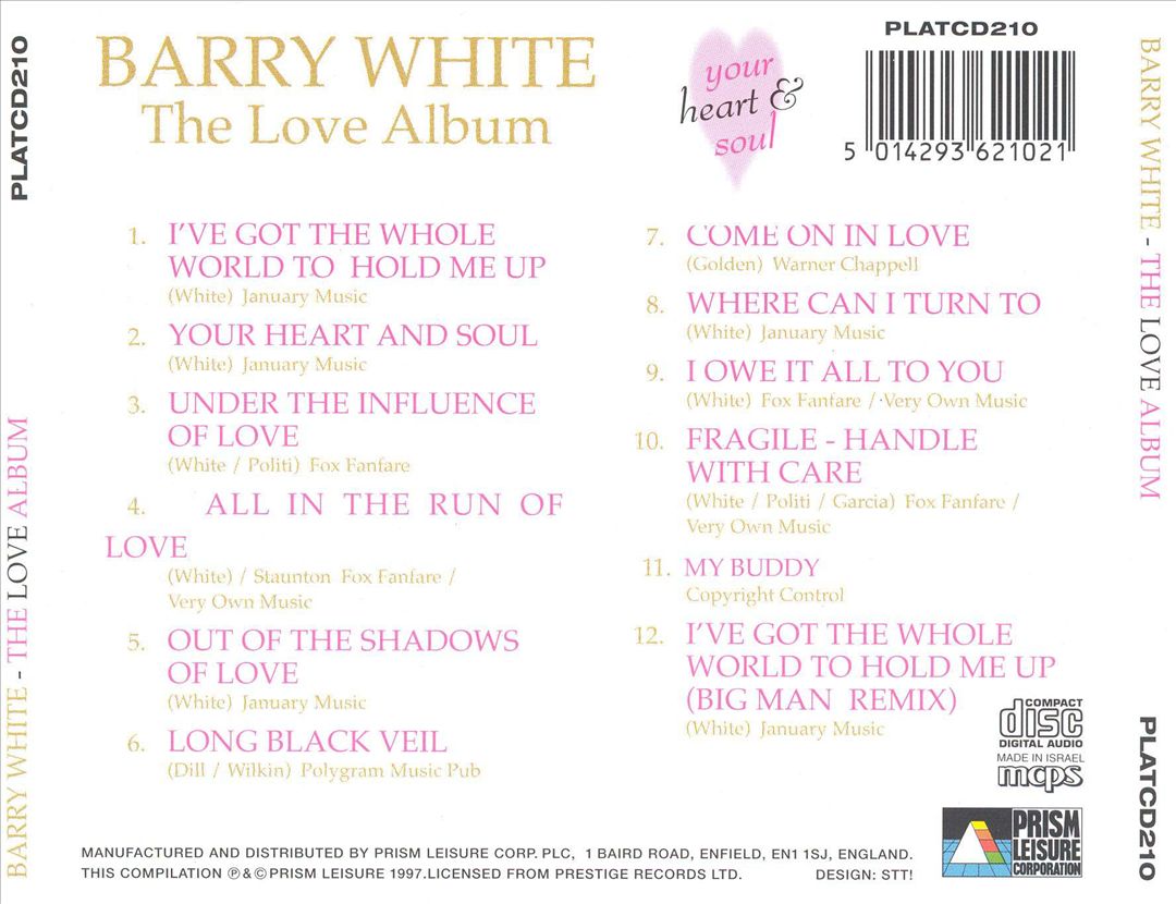 Your Heart and Soul: The Love Album cover art