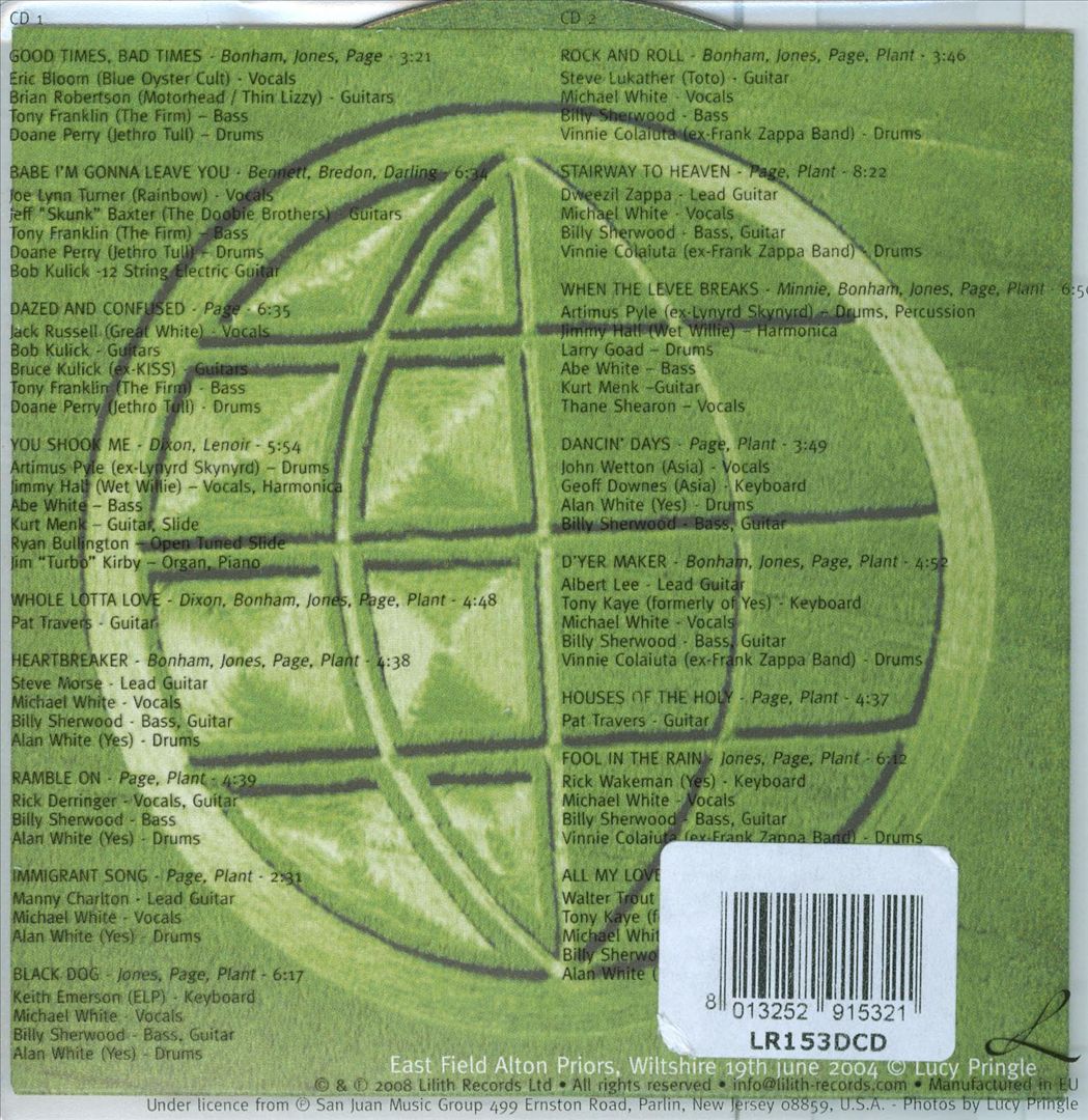 40th Anniversary Tribute Album to Led Zeppelin cover art