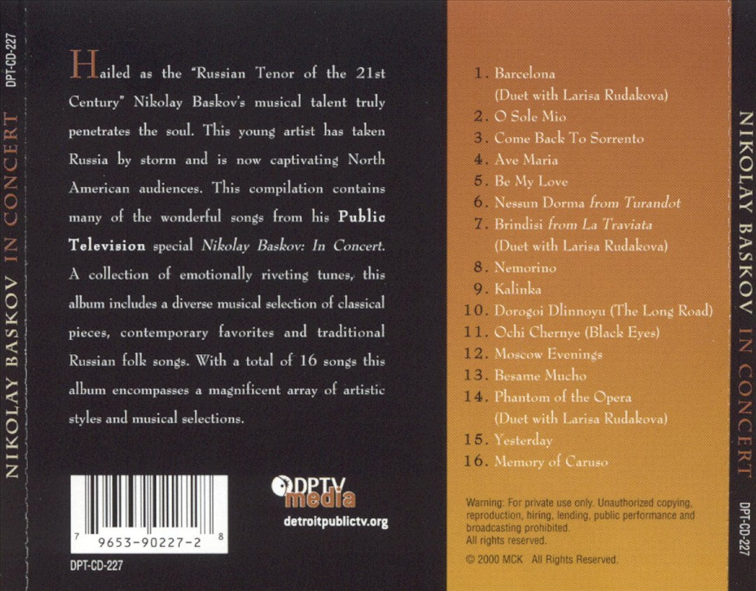 Nikolay Baskov in Concert cover art
