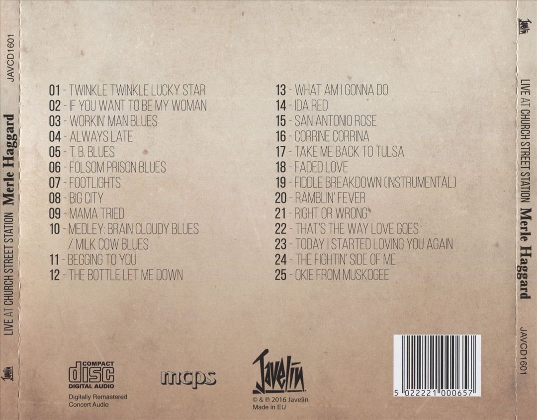Live at Church Street Station cover art
