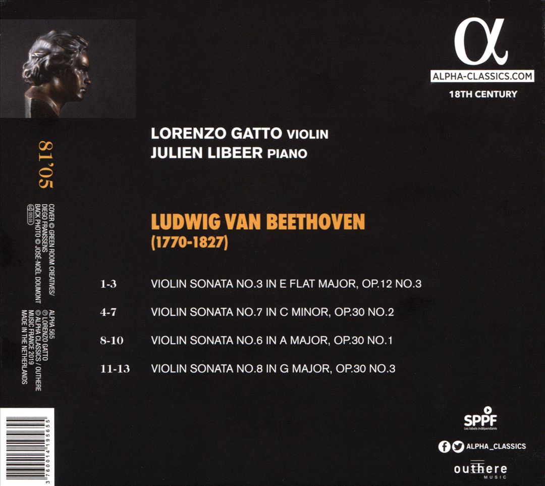 Beethoven: Violin Sonatas Nos. 3, 6, 7 & 8 cover art