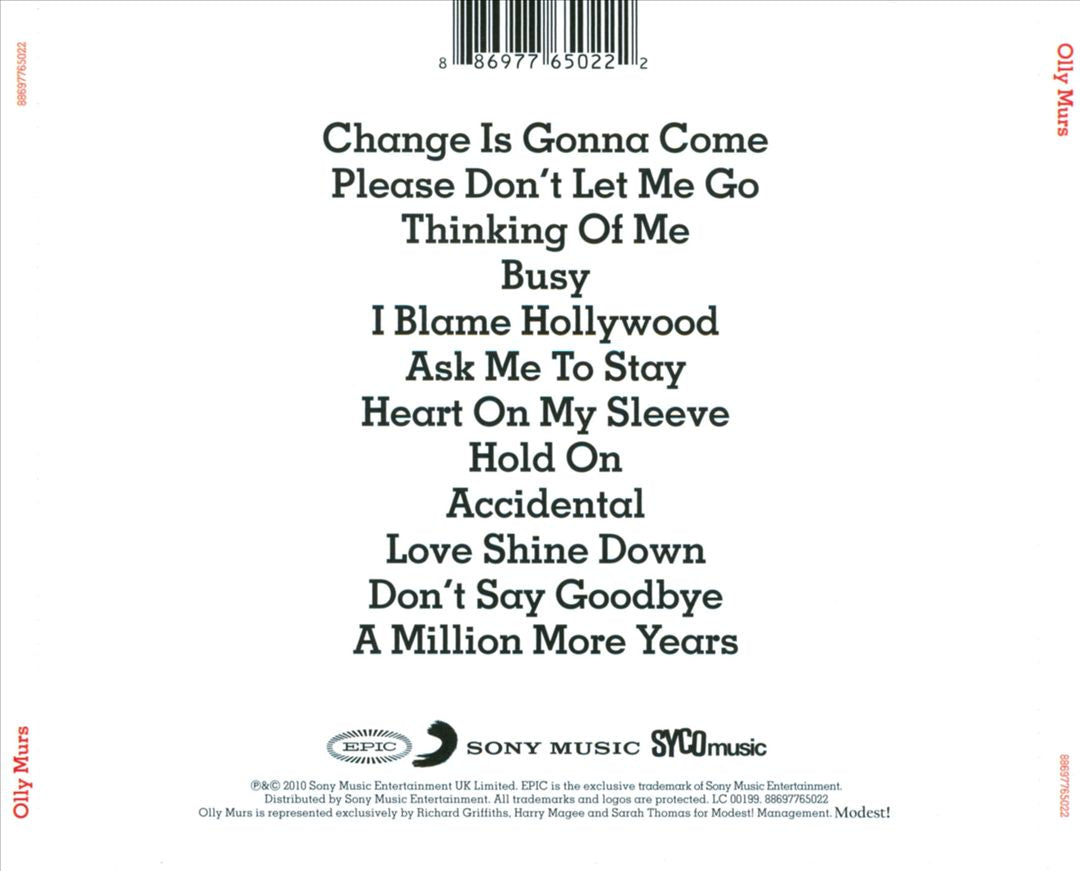 Olly Murs cover art
