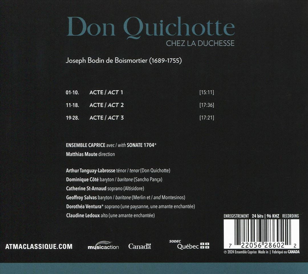 Joseph Bodin de Boismoriter: Don Quichotte chez la Duchesse cover art