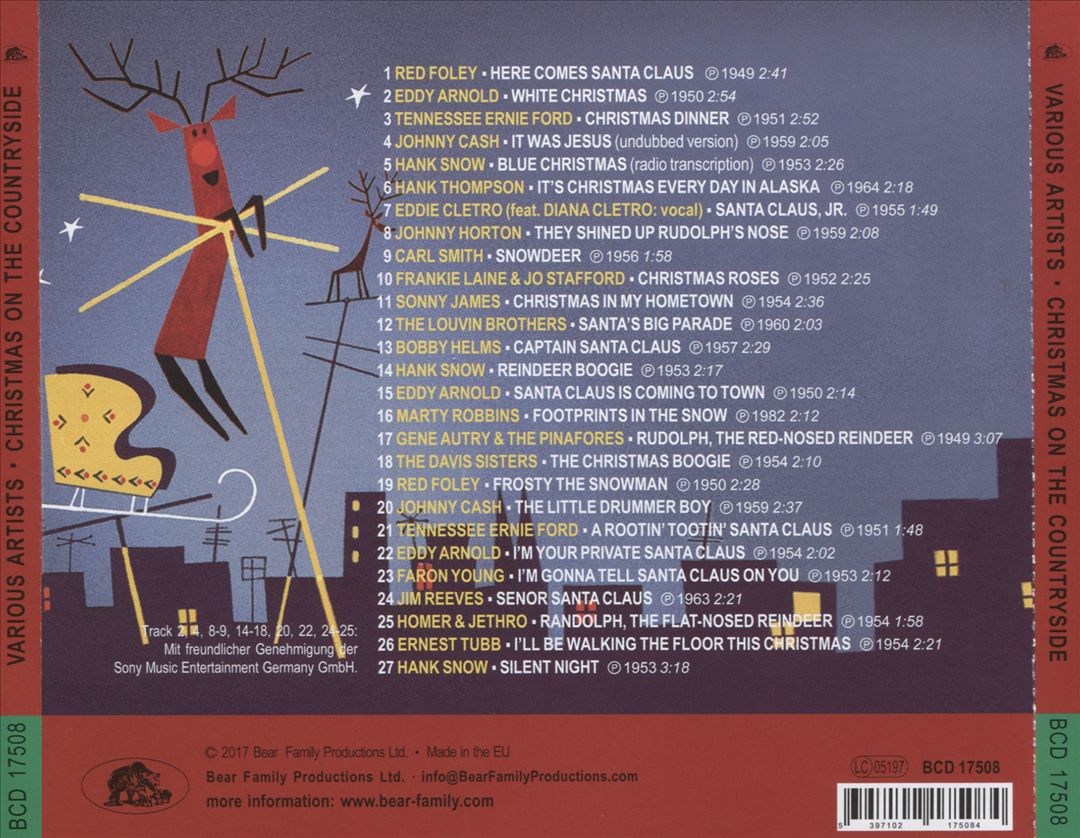 Christmas on the Countryside: 27 Honky Tonkin' Christmas Country Songs cover art