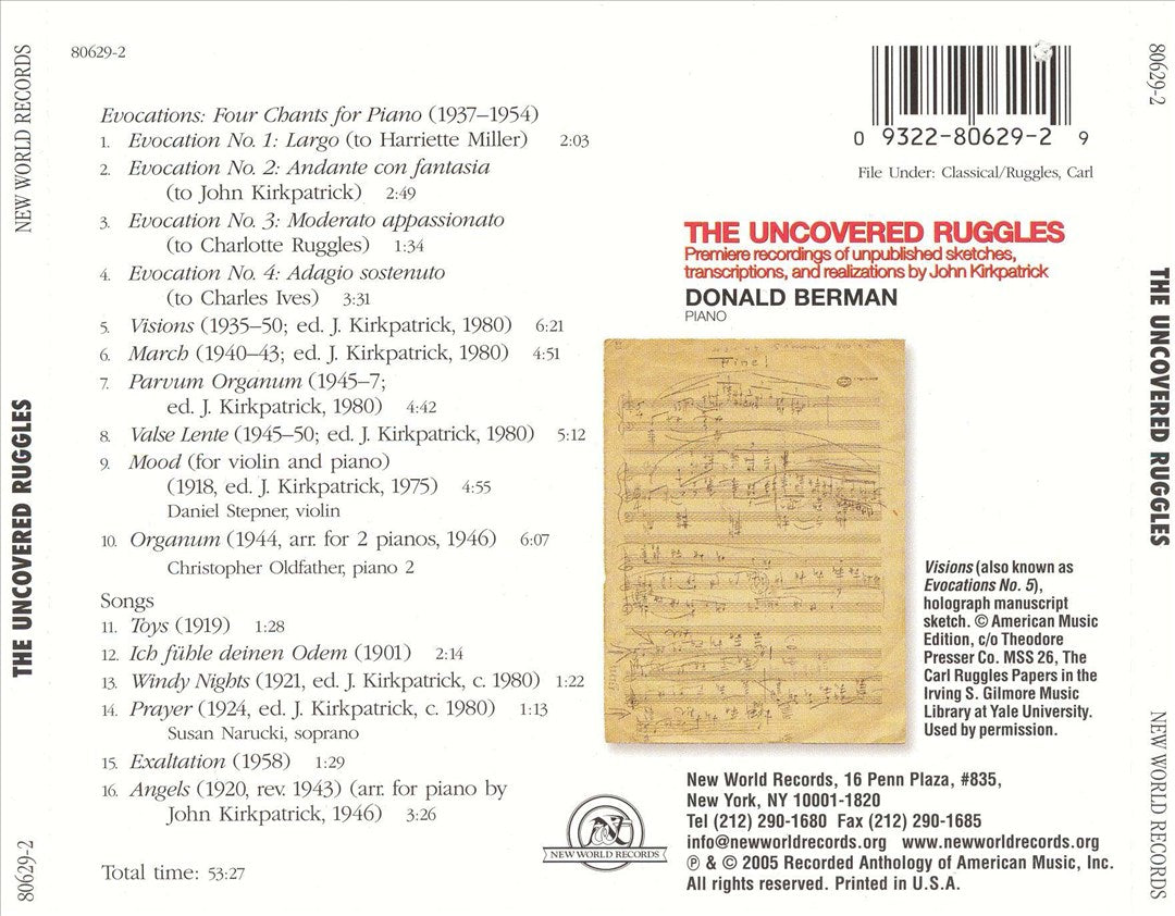 Uncovered Ruggles cover art