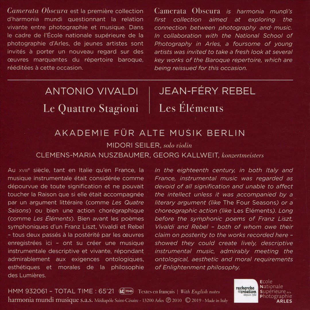 Vivaldi: Le quattro stagioni cover art
