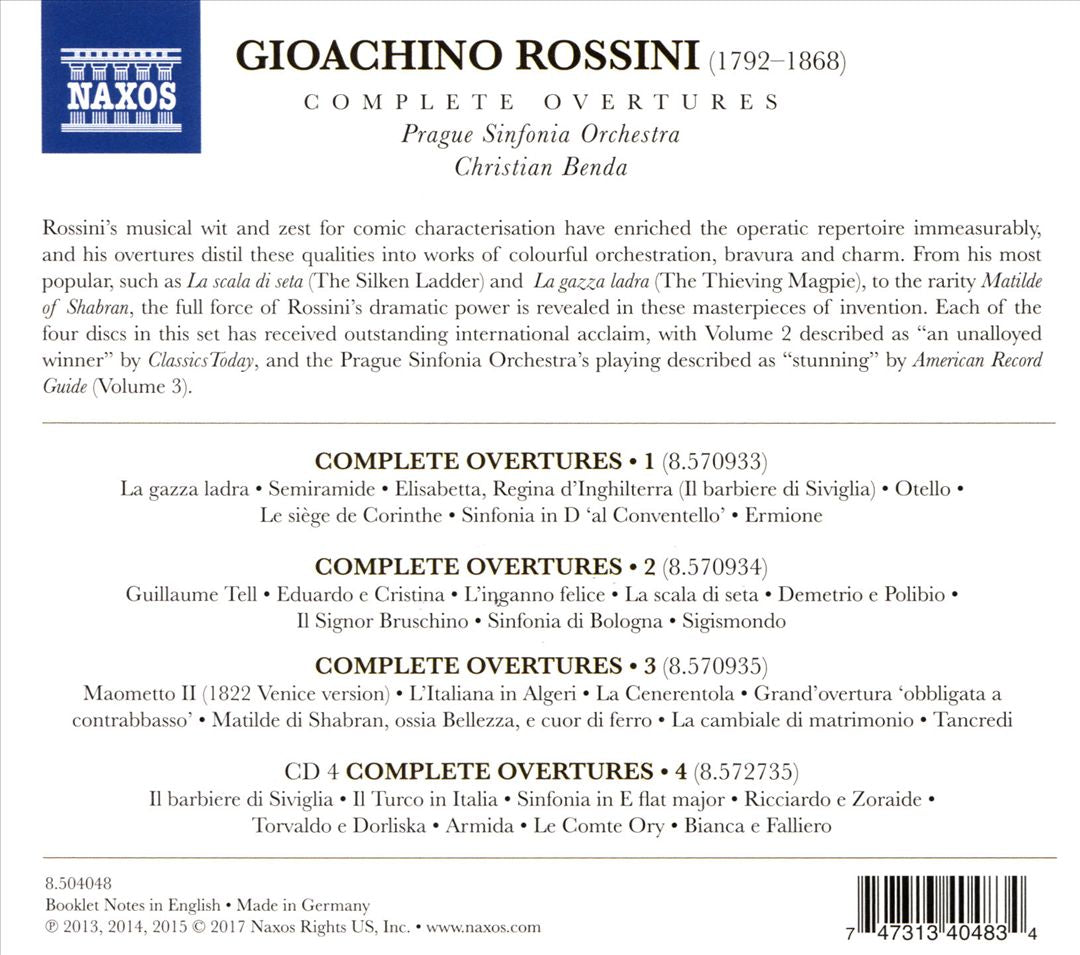 Gioachino Rossini: Complete Overtures cover art