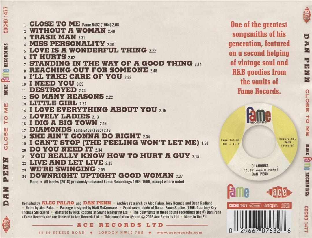Close to Me: More Fame Recordings cover art