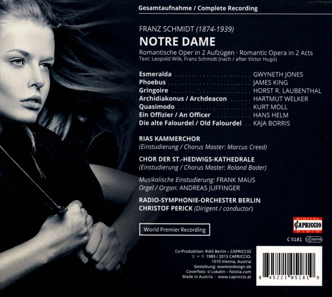 Franz Schmidt: Notre Dame cover art