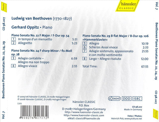 Beethoven: Piano Sonatas Op. 54 & 78 cover art