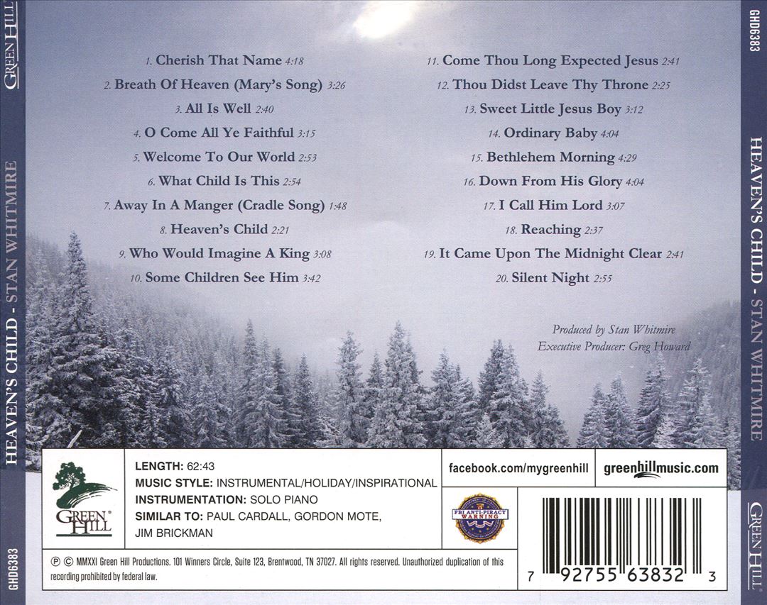 Heaven's Child: 20 Christmas Songs of Comfort and Peace cover art