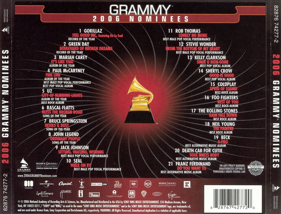 Grammy Nominees 2006 cover art