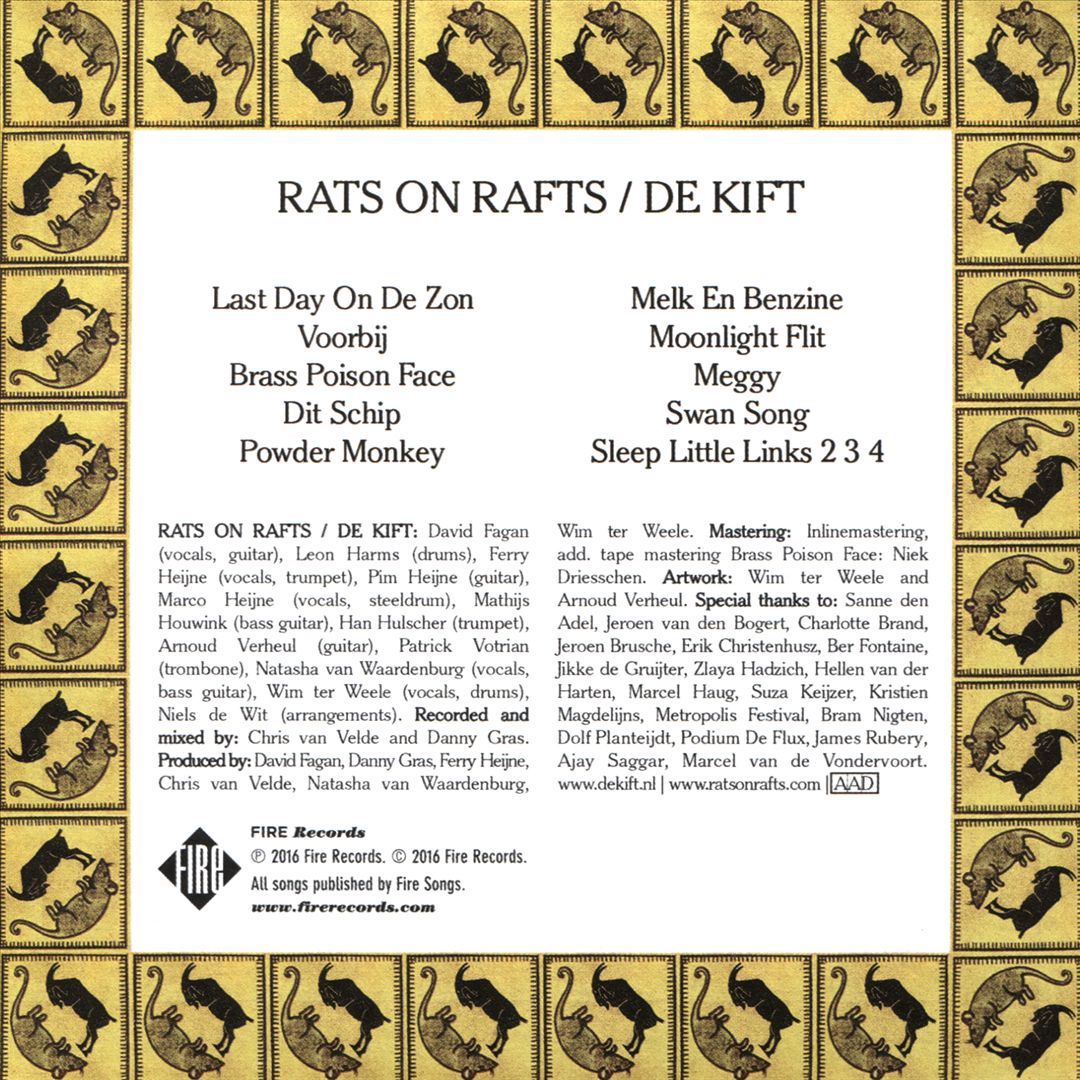 Rats on Rafts/De Kift cover art