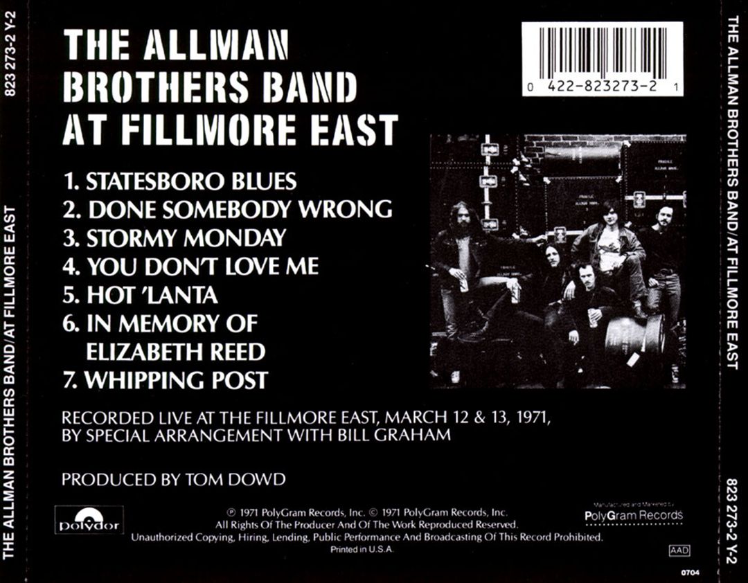 At Fillmore East cover art
