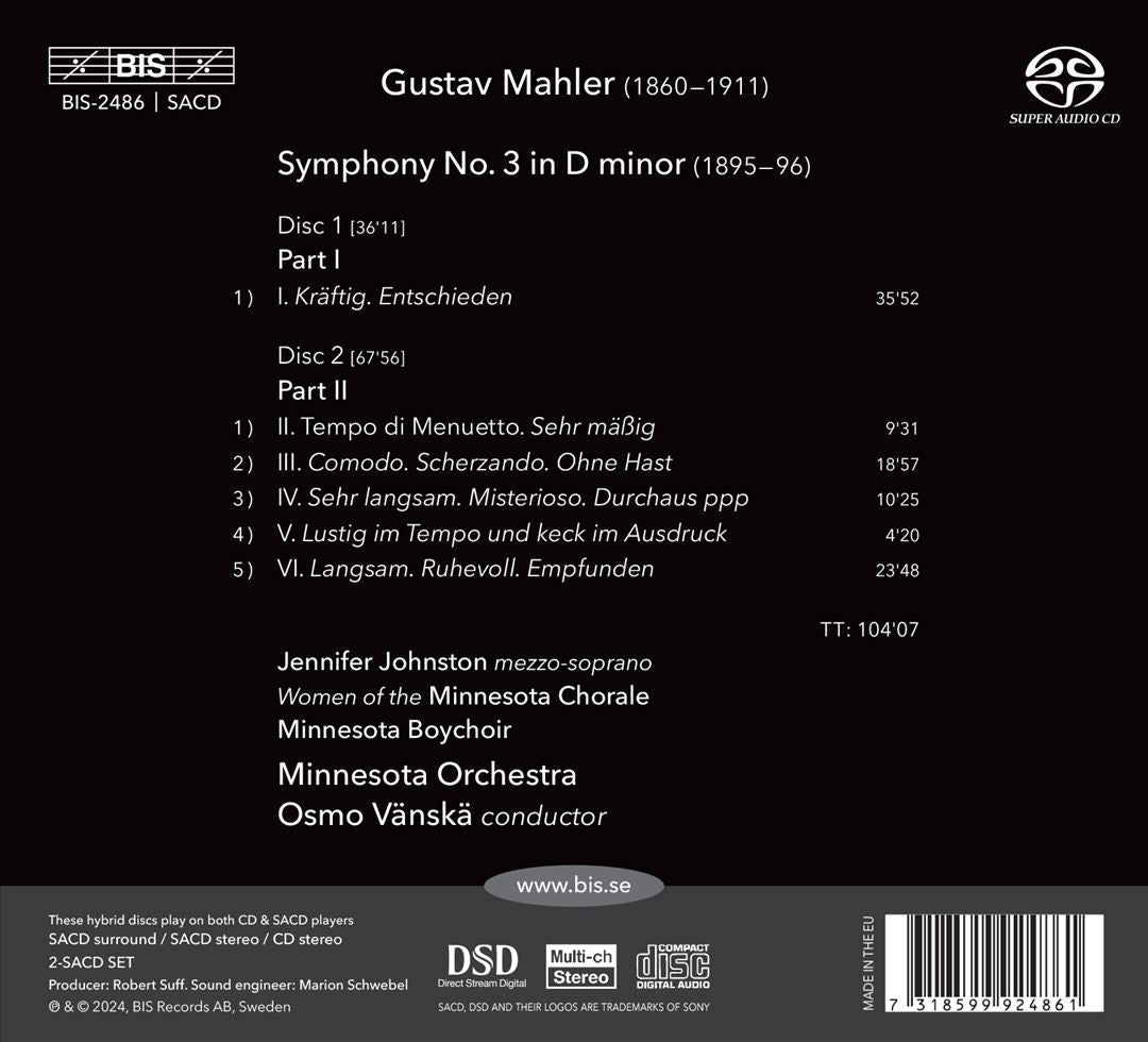 Mahler 3 cover art