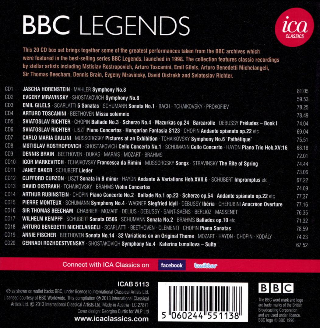 BBC Legends: Great Recordings from the Archive cover art