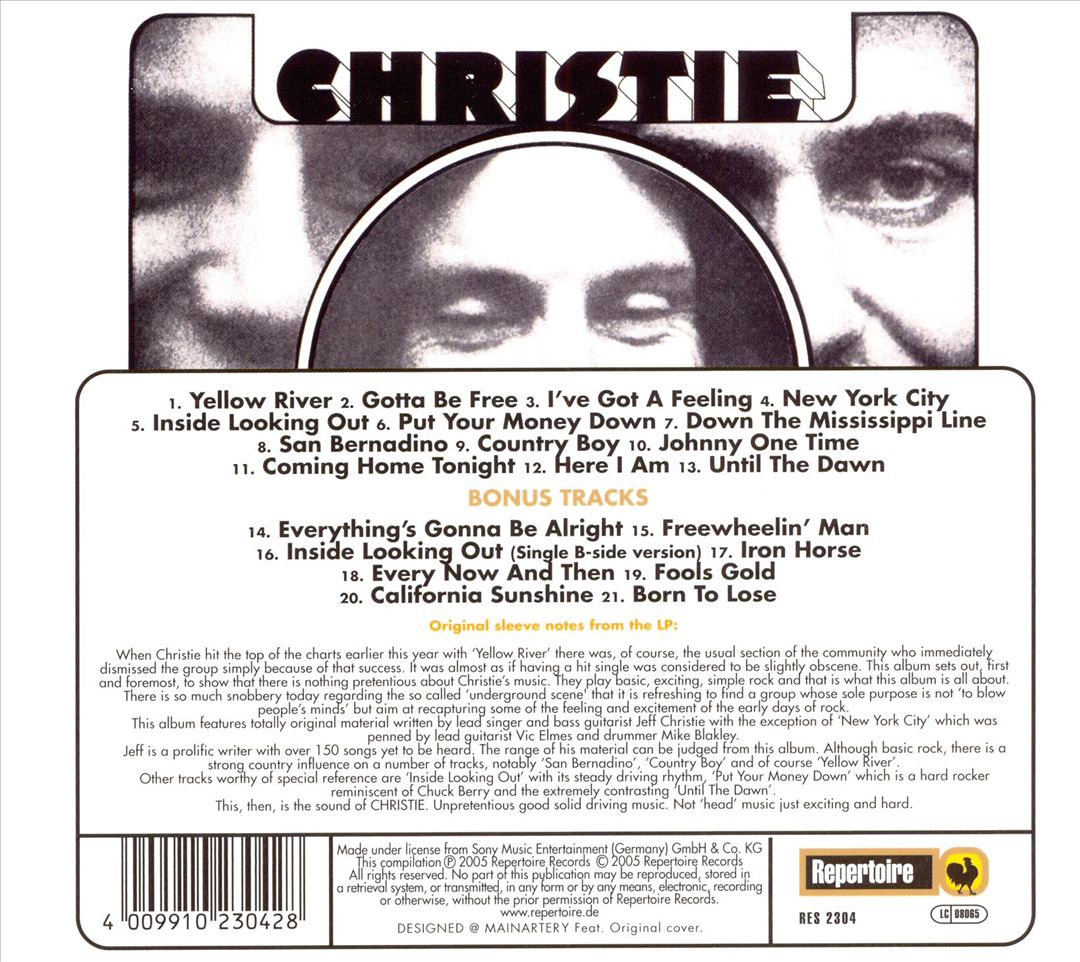 Christie [Bonus Tracks] cover art