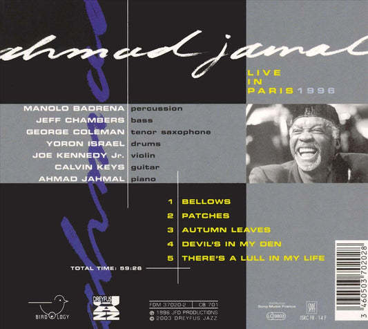 Live in Paris 1996 cover art