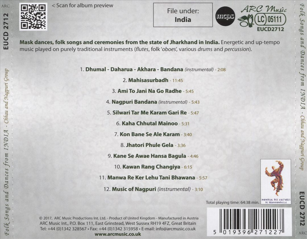 Folksongs & Dances of India [A Collection of Chhau & Nagpuri Songs] cover art