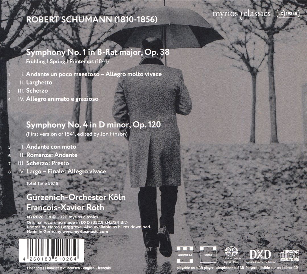 Schumann: Symphonies 1 & 4 cover art