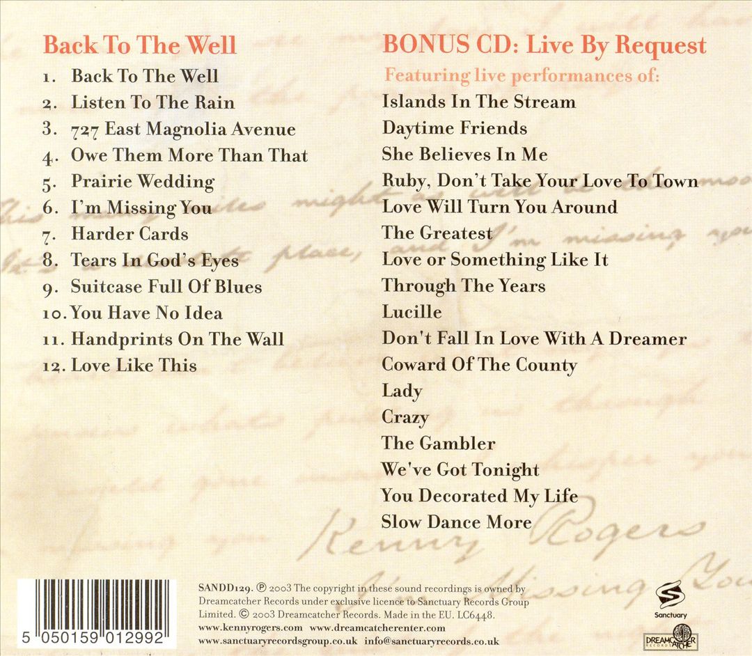 Back to the Well [Japan Bonus CD] cover art