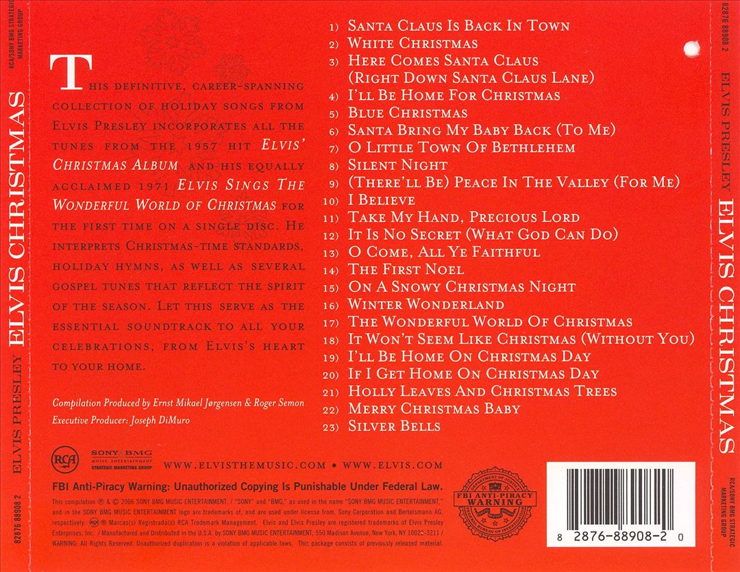 Elvis Christmas [RCA] cover art