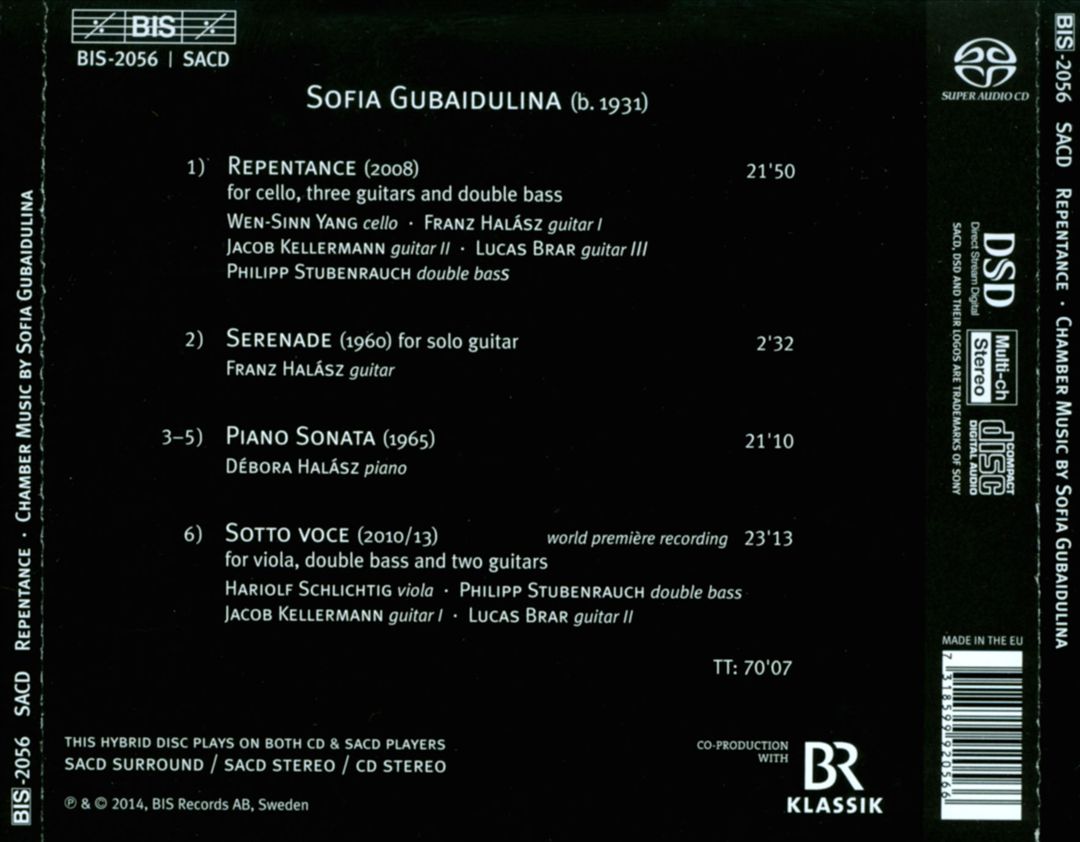 Sofia Gubaidulina: Repentance cover art