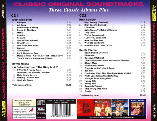 West Side Story / High Society / South Pacific [Original Soundtracks] cover art