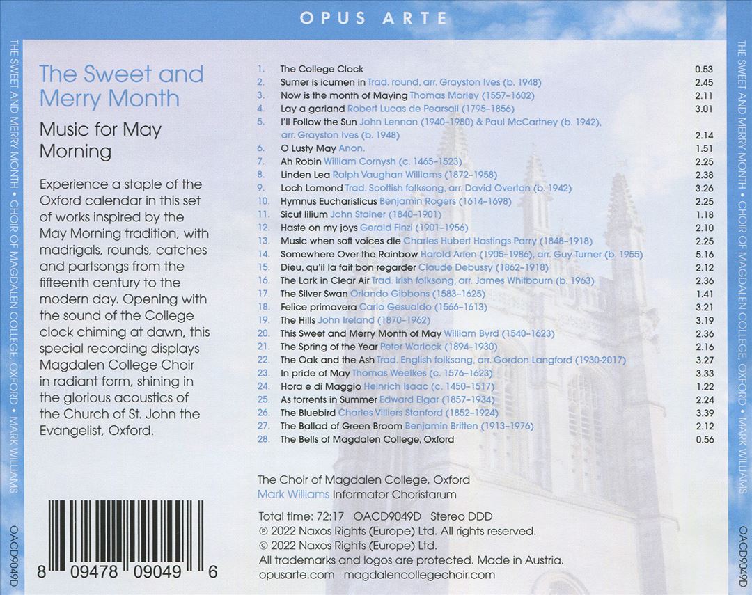 Sweet and Merry Month: Music for May Morning cover art